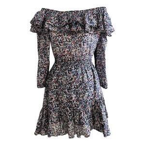 MICHAEL Michael Kors Floral Long Sleeve Dress